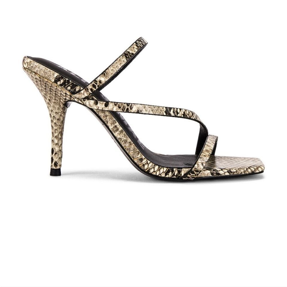 Revolve Alias Mae Snakeskin Heels